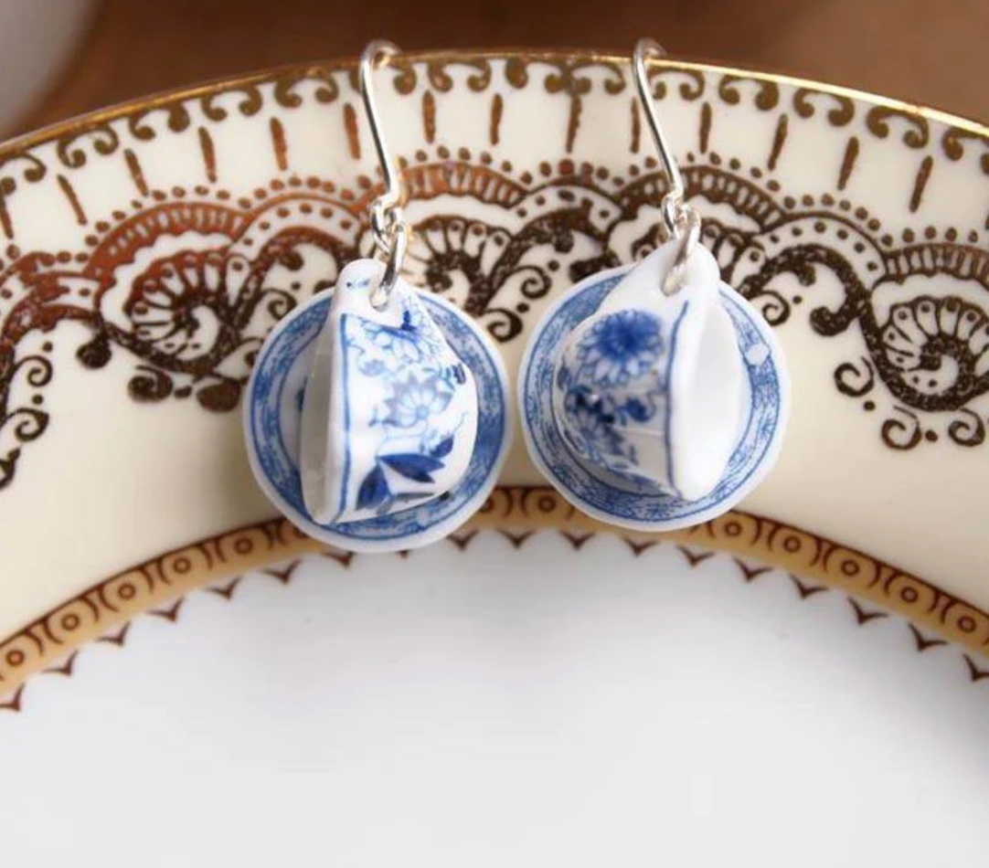 Teacup Earrings